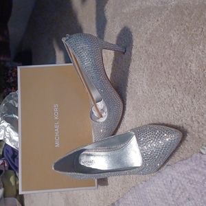 Michael Kors glitter silver US 8M